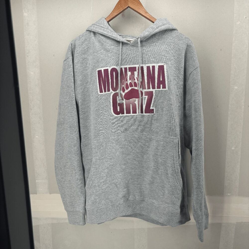 MONTANA GRIZ GRIZZLIES Missoula Warm‎ COLLEGE HOODIE Fan Sweatshirt Men’s M